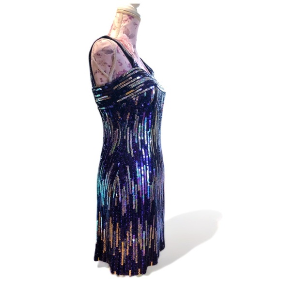 Alyce Design Dresses & Skirts - Vintage Alyce Design Purple Sequin Sexy Gown Dress